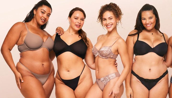 Women in plus size lingerie from Adore me