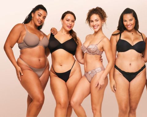 Women in plus size lingerie from Adore me