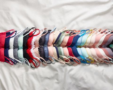Bras in multiple colors and styles
