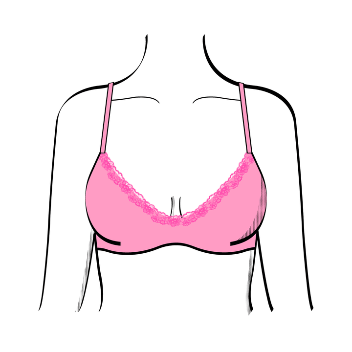 Illustration of wireless bra