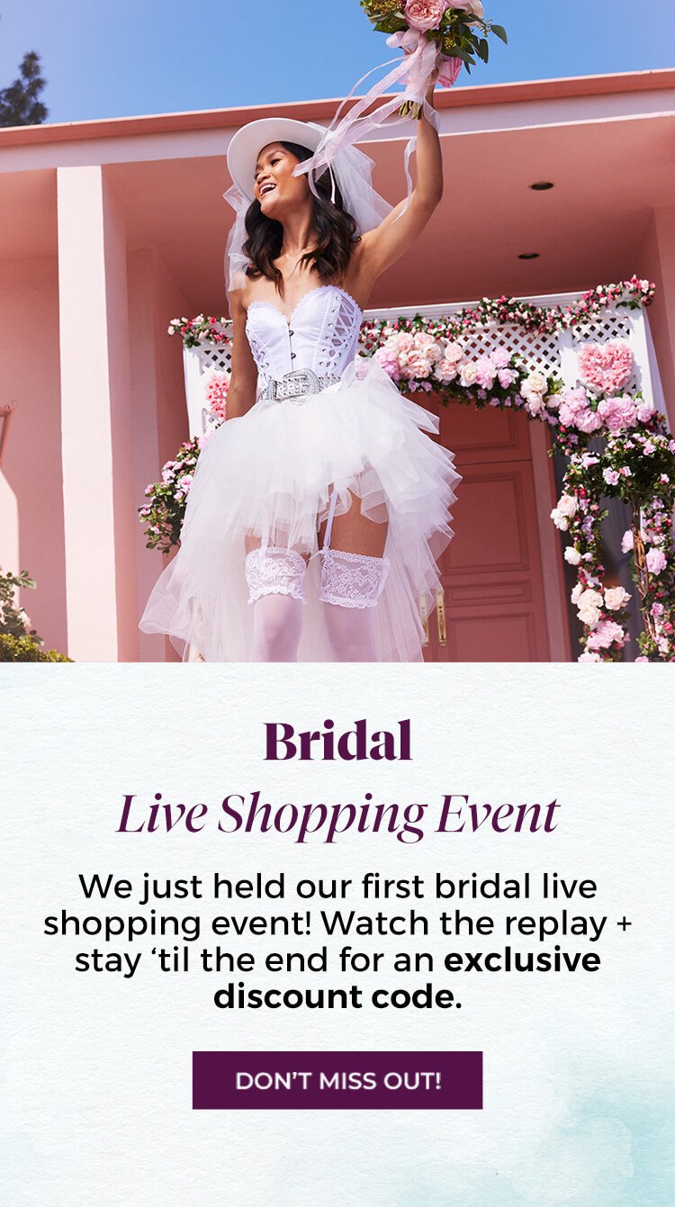 Bridal Live Shopping Event! Don't Miss Out!