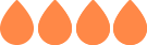A solid orange background.